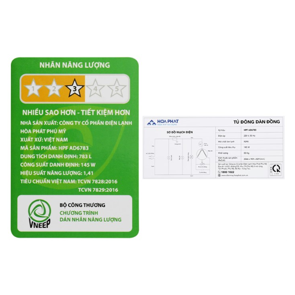 Tủ đông Hòa Phát 783 lít HPF AD6783