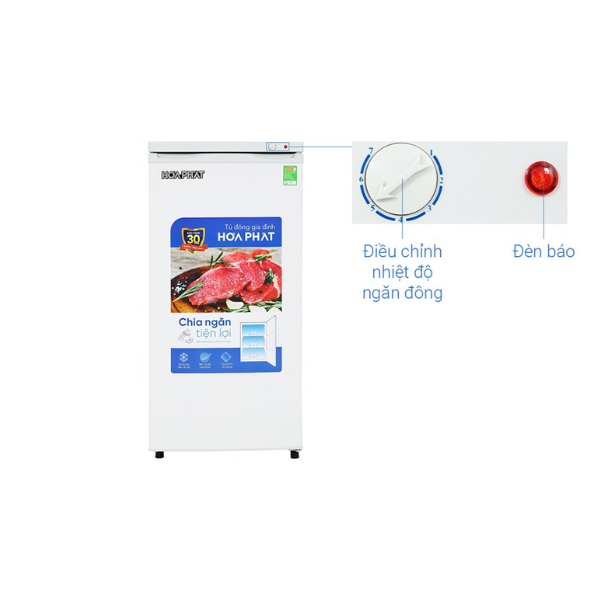 Tủ đông đứng Hòa Phát 147 Lít HPF UAH6147