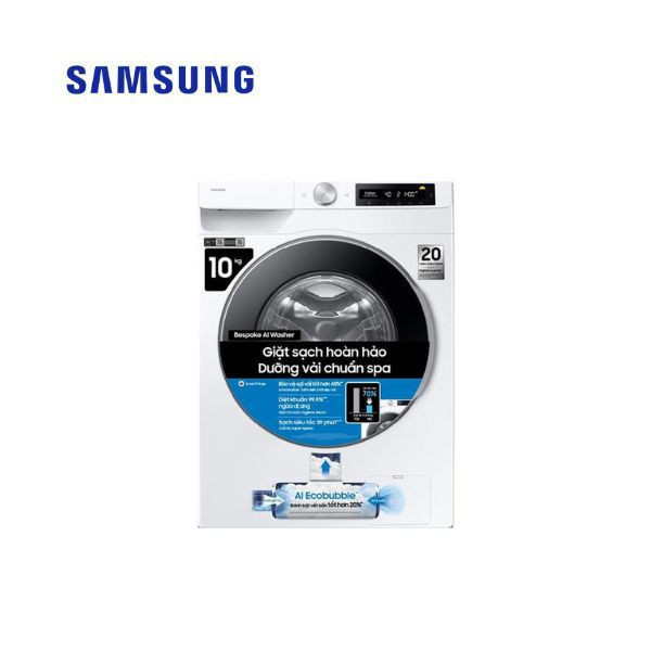 Máy giặt Samsung AI EcoBubble Inverter 10 kg WW10DG6U34LESV Lồng ngang