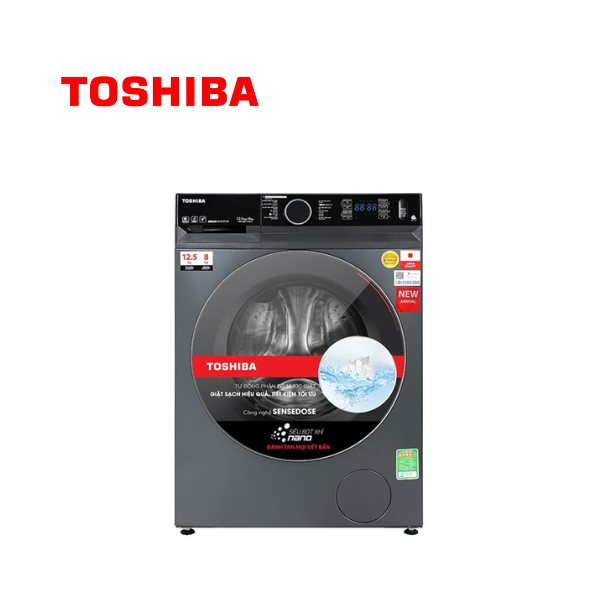 Máy giặt sấy Toshiba Inverter giặt 12.5 kg - sấy 8 kg TWD-BM135GF4V(MG)
