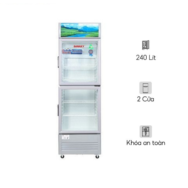 Tủ mát Sanaky Inverter 240L VH-308W3L