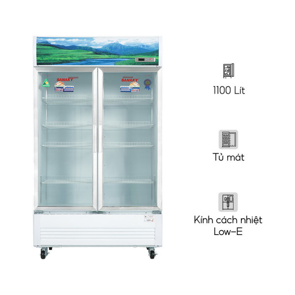 Tủ mát Sanaky Inverter 1100 lít VH-1209HP3