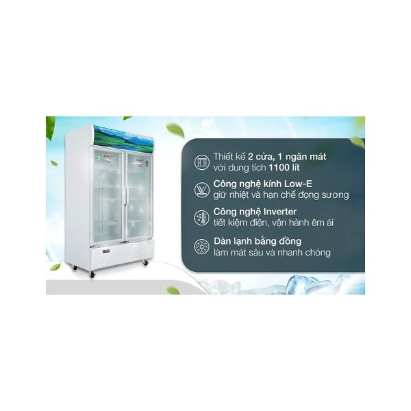 Tủ mát Sanaky Inverter 1100 lít VH-1209HP3