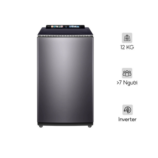 Máy giặt Aqua Inverter 12 kg AWM12-BSR1K(BU) Lồng đứng