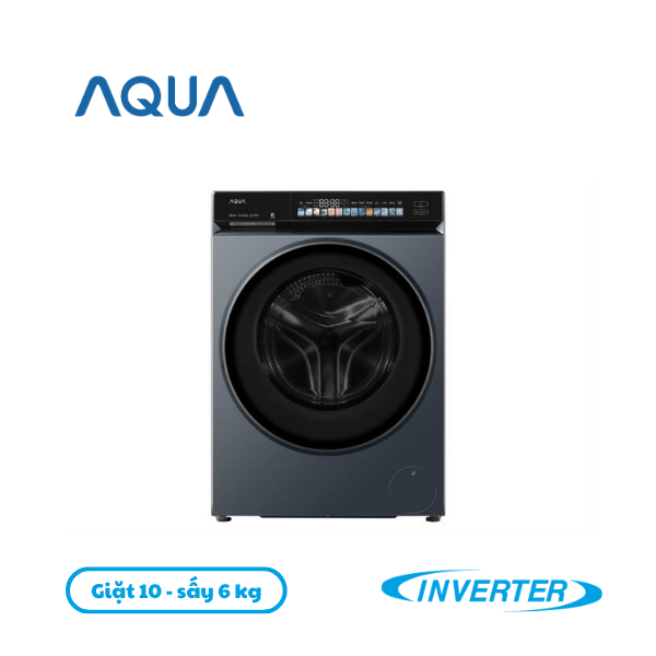 Máy giặt sấy Aqua Inverter giặt 10 kg - sấy 6 kg AWD10-BP4377U1L(GN)