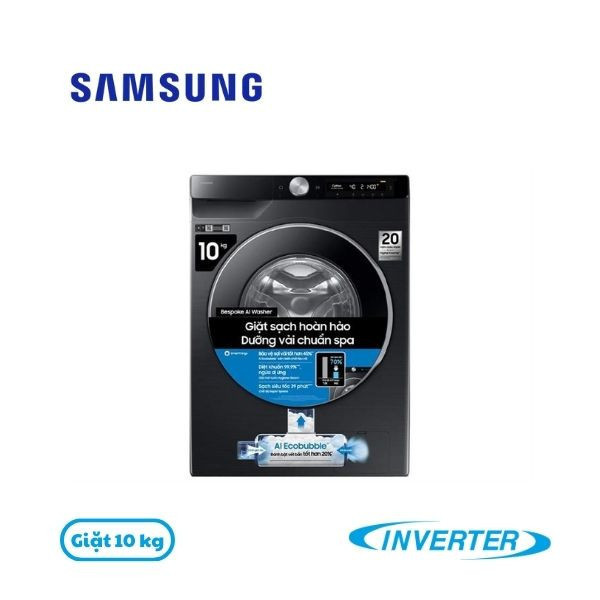 Máy giặt Samsung AI EcoBubble Inverter 10 kg WW10DG6U34LBSV