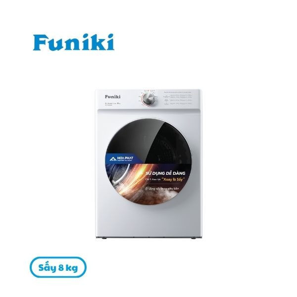 Máy sấy thông hơi Funiki 8kg HD V680AW