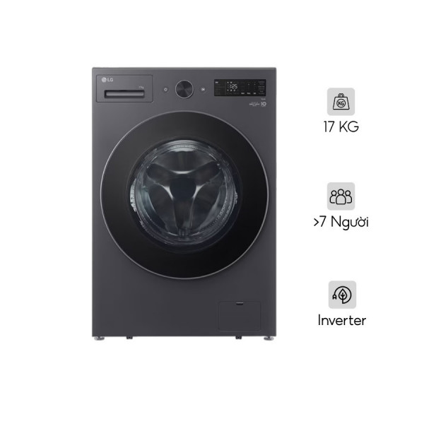 Máy giặt LG Inverter 17 kg F2517SNTG Lồng ngang