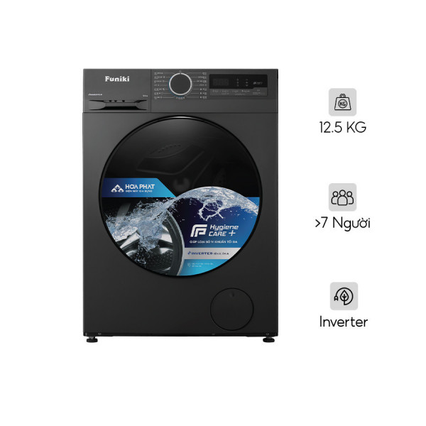 Máy giặt Funiki Inverter 12.5kg HWM F8125ADG Lồng ngang