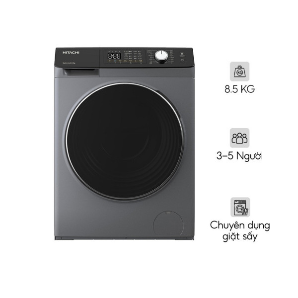 Máy giặt sấy Hitachi Inverter 8.5 kg BD-D852HVOS