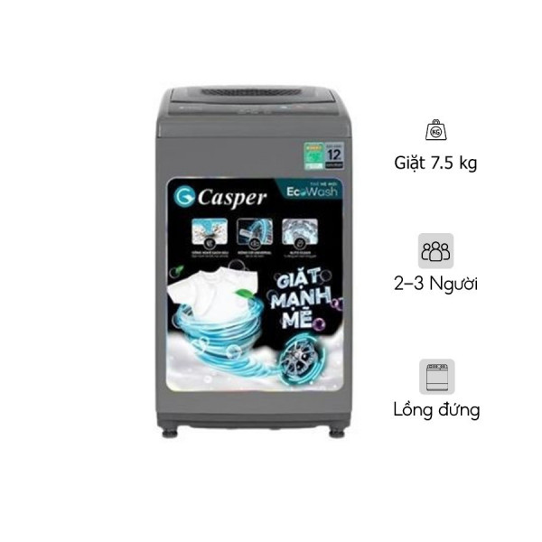 Máy giặt Casper 7.5 kg WT-75NG1