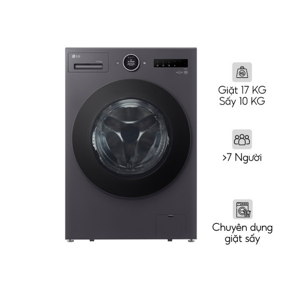 Máy giặt sấy LG Inverter giặt 17 kg - sấy 10 kg F2517RNTG