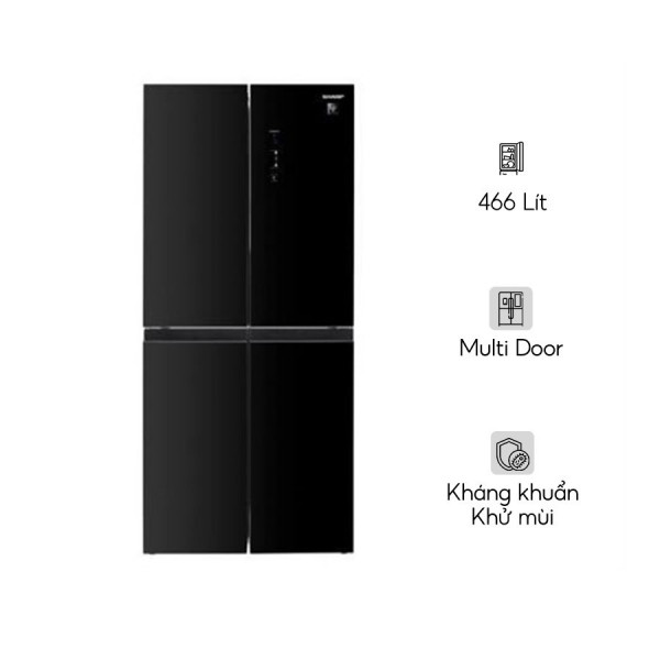 Tủ lạnh Sharp Inverter 466 lít Multi Door SJ-FXP560VG-BK