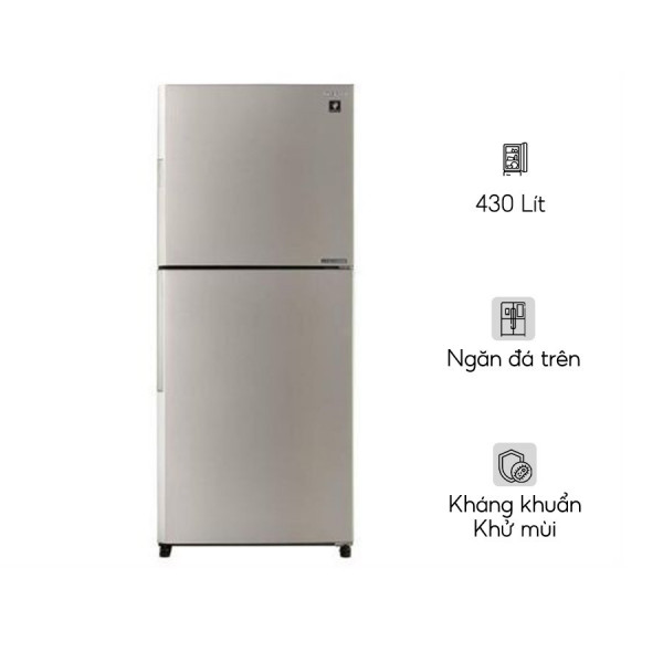 Tủ lạnh Sharp Inverter 430 lít SJ-XP470AE-SL