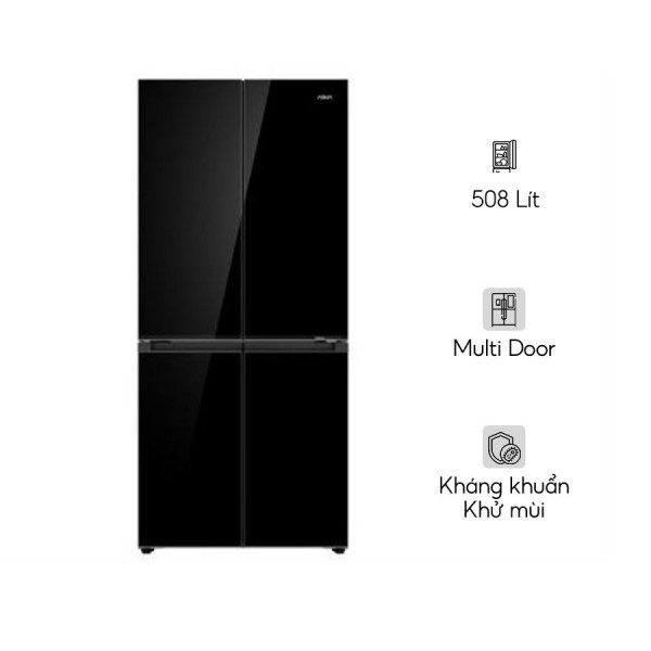 Tủ lạnh Aqua Inverter 508 lít Multi Door AQR-MA580XA(GB)U1
