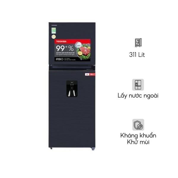 Tủ lạnh Toshiba Inverter 311 lít GR-RT395WE-PMV(06)-MG