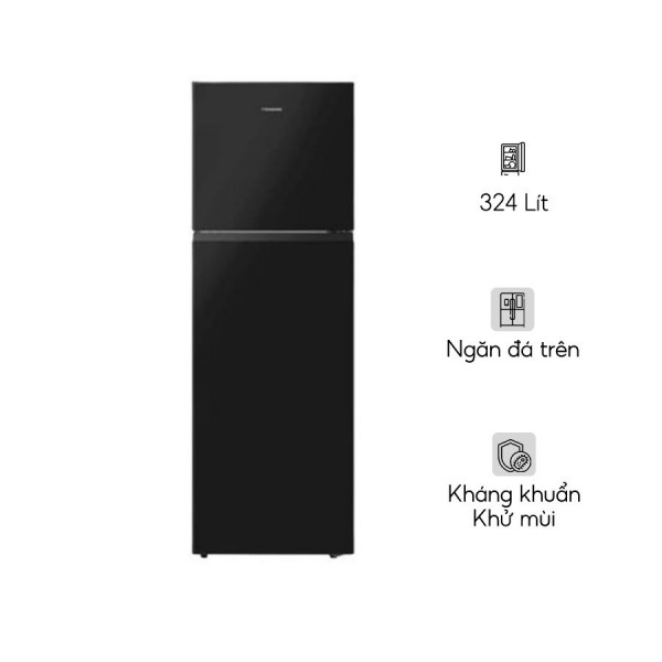 Tủ lạnh Hisense Inverter mặt kính 324 lít RT469N4EBU