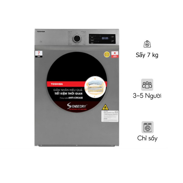 Máy sấy thông hơi 7 kg Toshiba TD-H80SEV(SK)