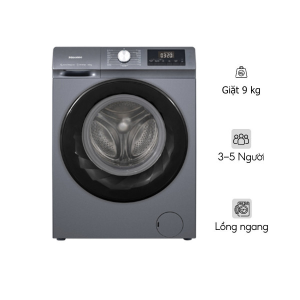 Máy giặt Hisense Inverter 9 kg WF90N1Y Lồng ngang