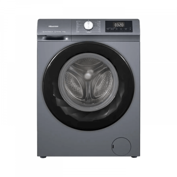 Máy giặt lồng ngang Hisense Inverter WF90N1Y 9.0 kg giặt màu xám titan