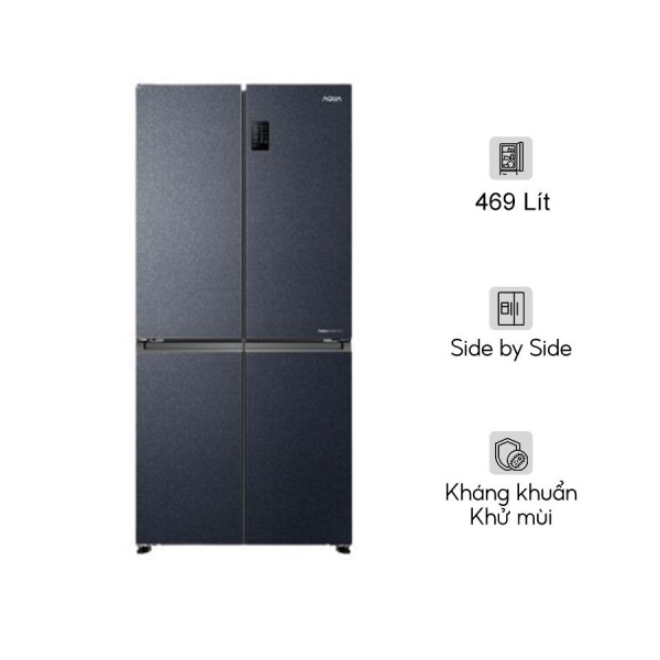 Tủ lạnh Aqua Inverter 469 lít AQR-M532XA(CBC)