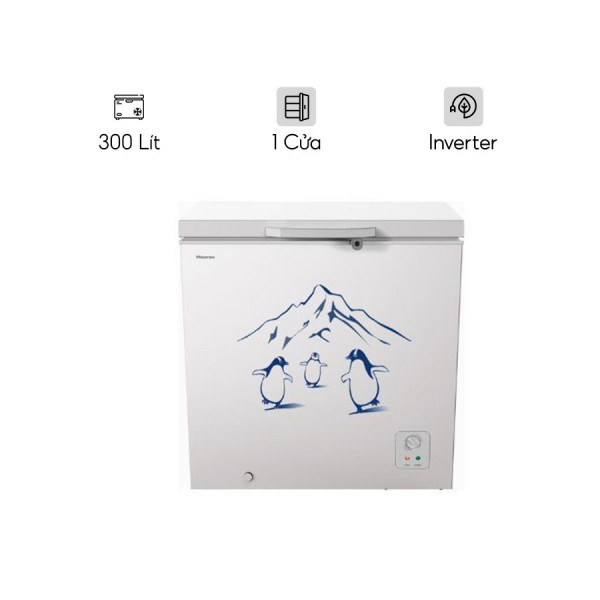 Tủ Đông Hisense Inverter 300 Lít FC380D4EWC1