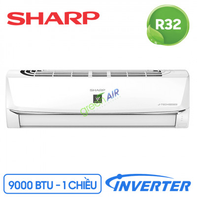 Điều hòa Sharp Inverter 1 chiều 9000 BTU AH/AU-XP10WHW