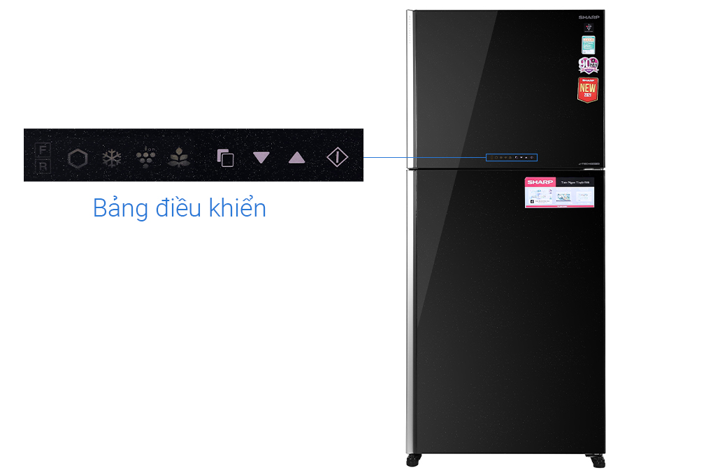 Tủ Lạnh Sharp 560 Lít Inverter SJ-XP620PG-BK (2 cánh)