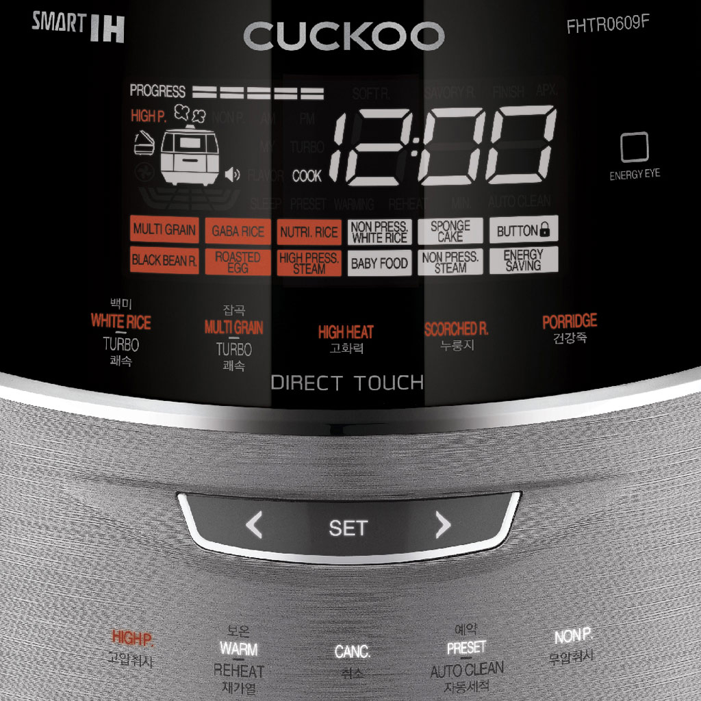 Nồi cơm điện tử cao tần Cuckoo 1.08 lít CRP-FHTR0609F/SIBKVNCV