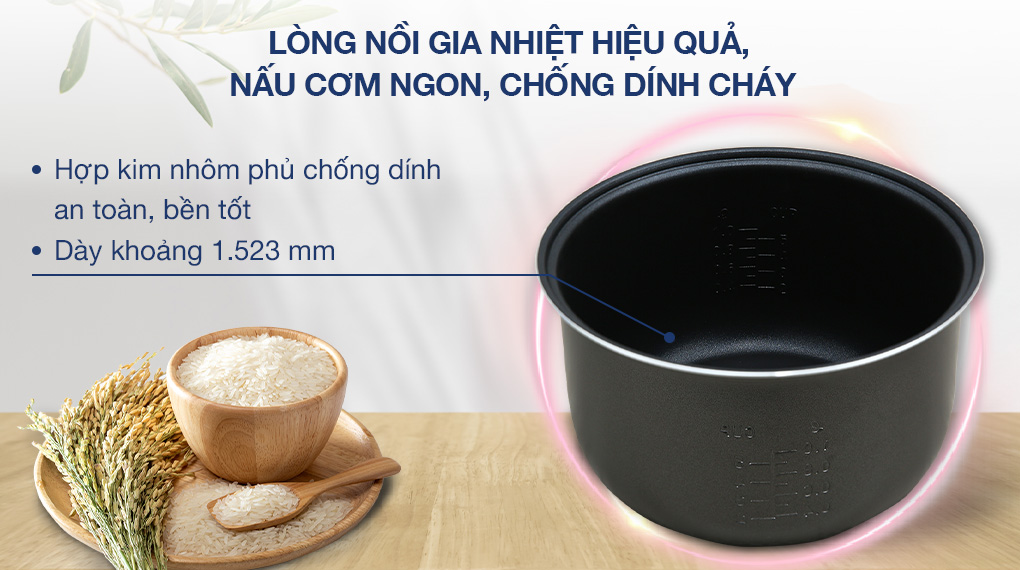 Nồi cơm nắp gài Panasonic 1 lít SR-MVN10LRAX 