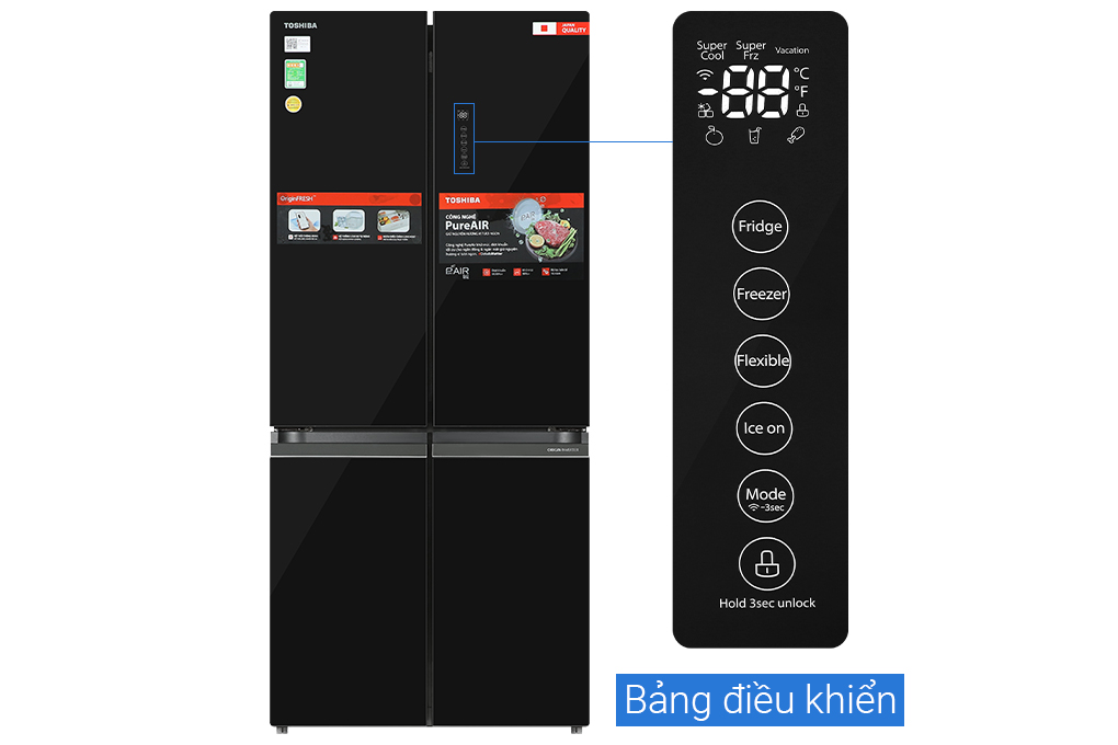 Tủ lạnh Toshiba Inverter 515 lít GR-RF665WIA-PGV(22)-XK