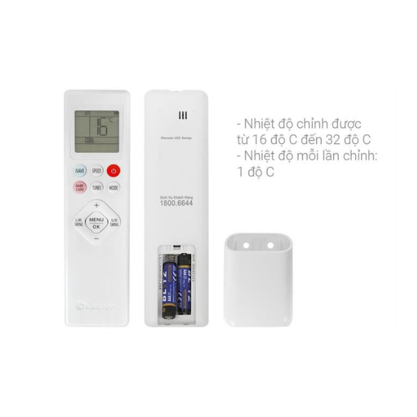 Điều hòa Casper inverter 12000 BTU 1 chiều QC-12IU36A