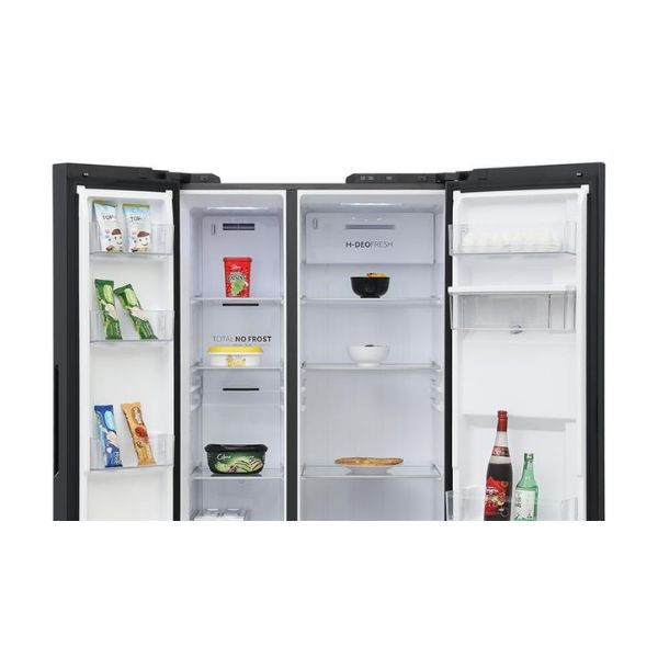 Tủ lạnh Aqua Inverter 569 lít Side By Side AQR-S633XA(WSL)