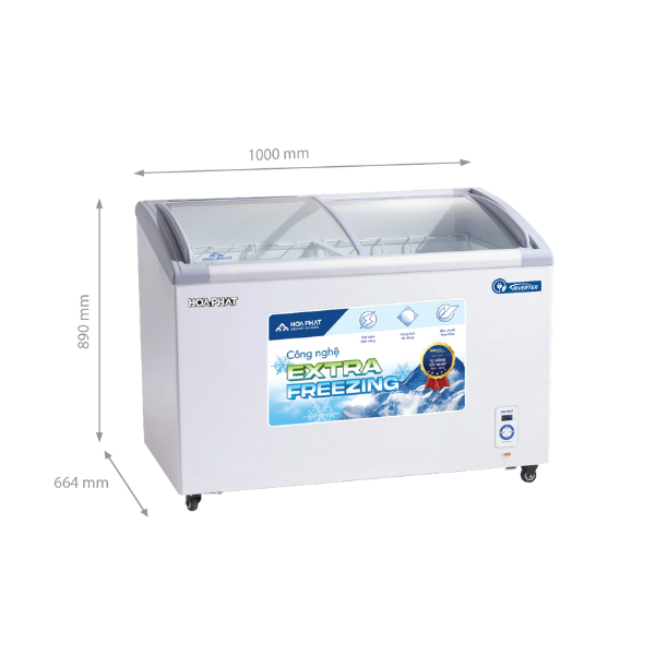 Tủ đông trưng bày Hòa Phát Inverter HSF AD8280.C1 280 lít