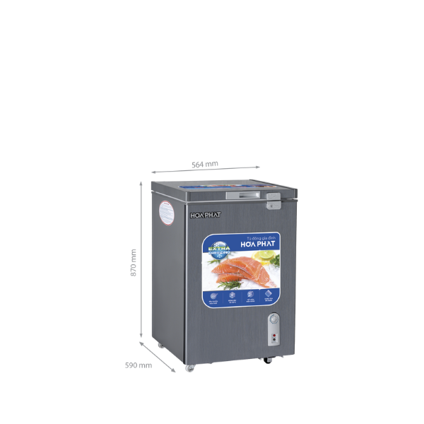 Tủ đông mini Hòa Phát HPF AD6107G 107 lít
