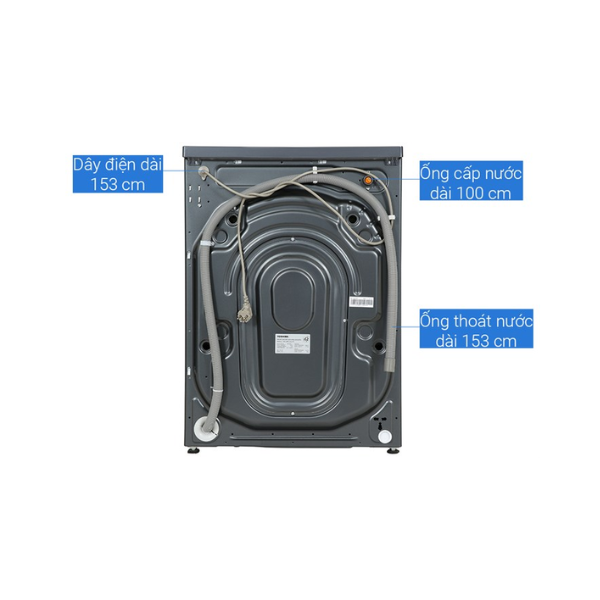 Máy giặt sấy Toshiba Inverter giặt 12.5 kg - sấy 8 kg TWD-BM135GF4V(MG)