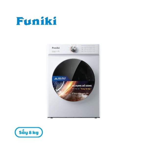Máy sấy thông hơi Funiki 8kg HD V680AW